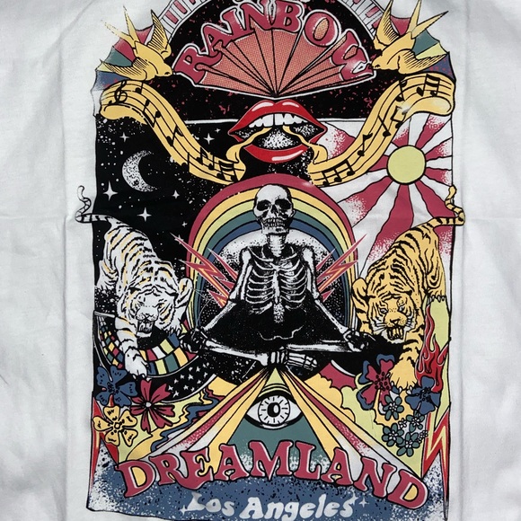 Boho Dreamland & Swallows Los Angeles Skeleton Tee
